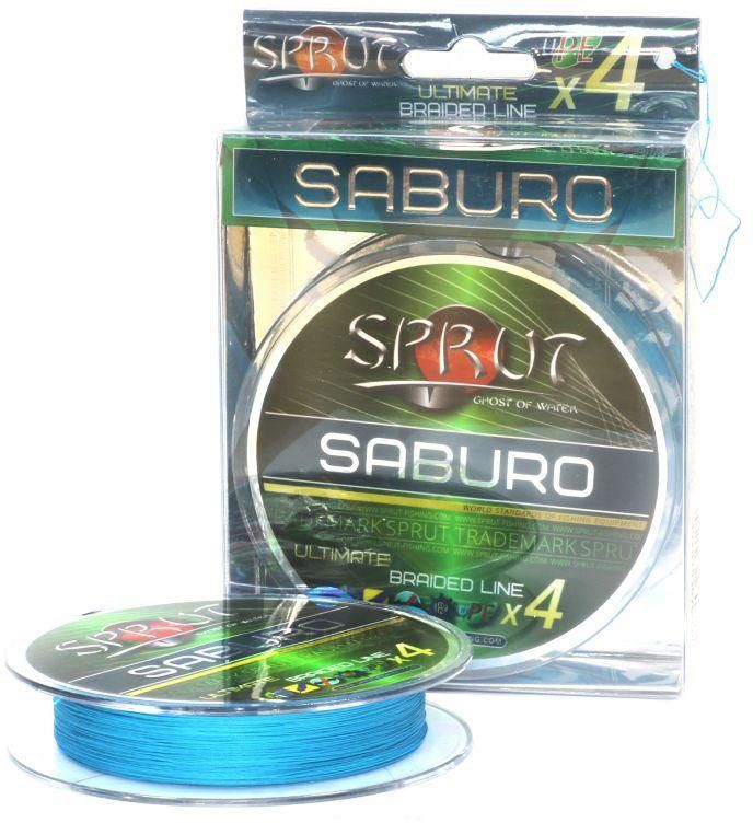 Плетеный шнур Sprut Saburo Soft Ultimate X4 sky blue 0.18 95м