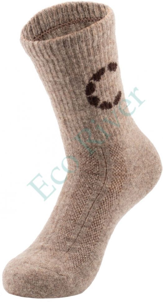 Термоноски Следопыт Organic wool socks YAK, natural brown, р.44-46/125/