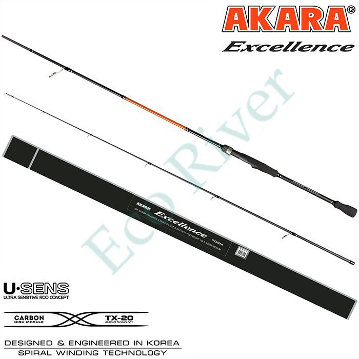 Спиннинг Akara Excellence ML 802 (3-17) 2,4 м